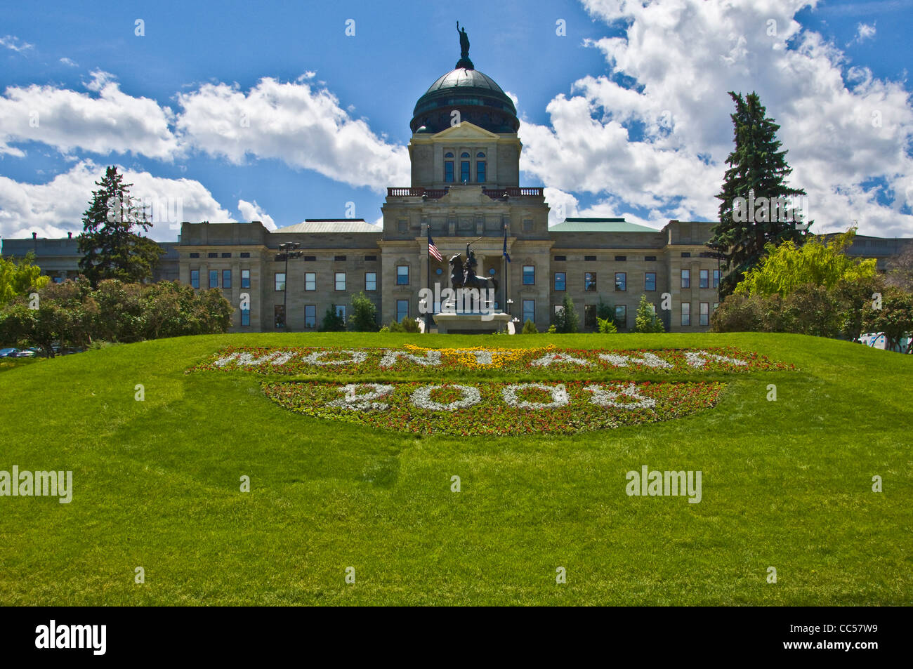 Die Montana State Capitol ist das State Capitol von der US-Bundesstaat Montana. Es beherbergt die Legislative des Staates Montana. Stockfoto