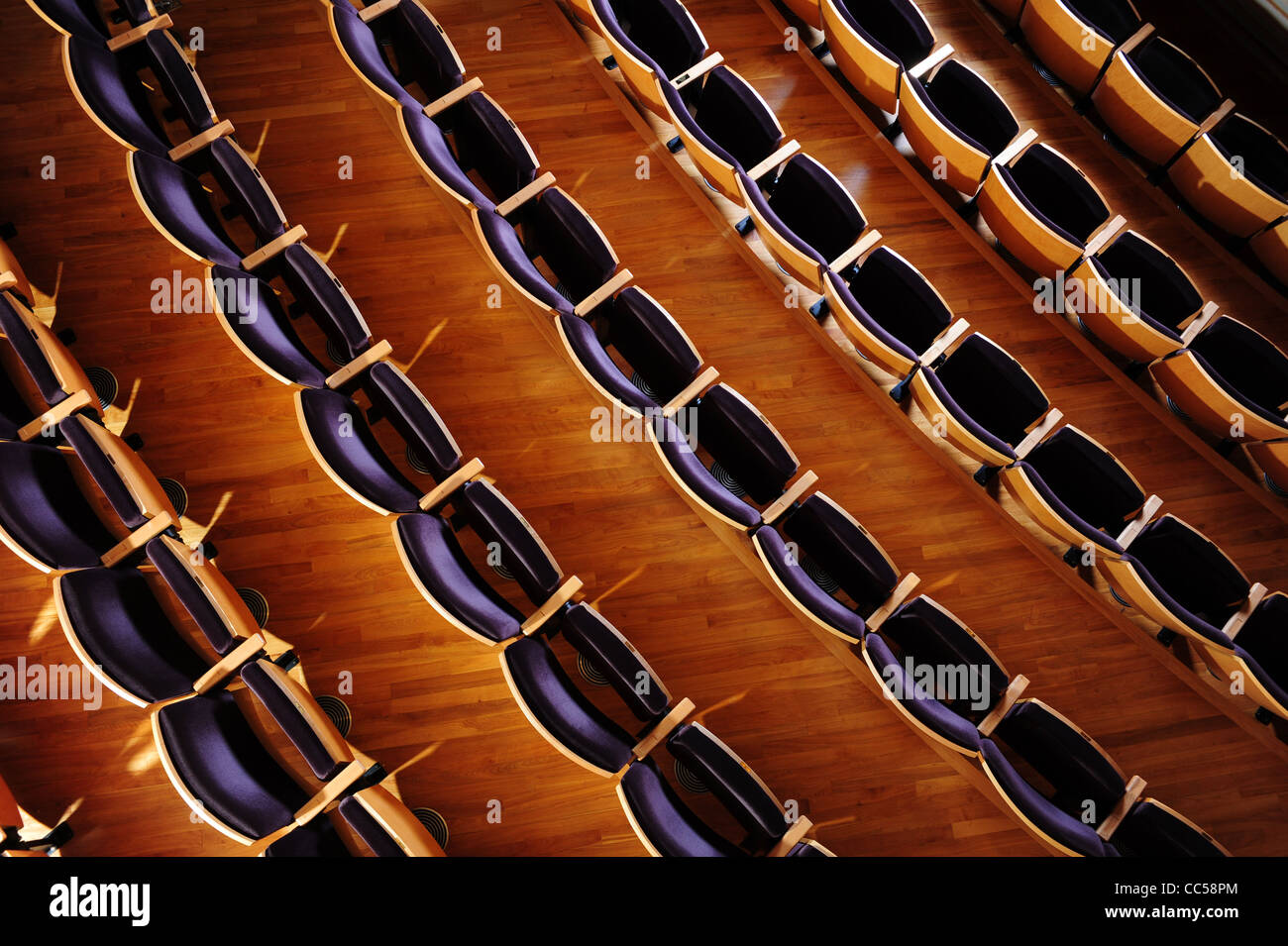 Theater Theater Sitzreihen leeren allein Stockfoto