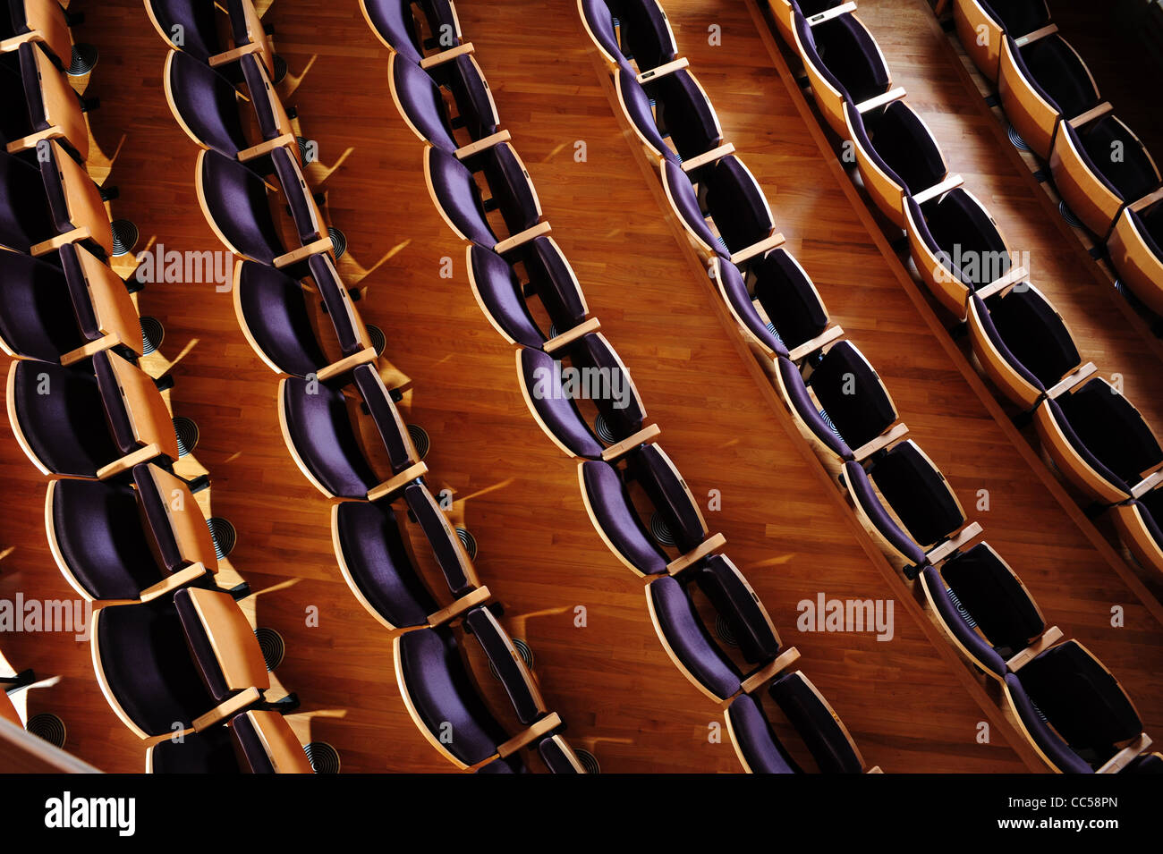 Theater Theater Sitzreihen leeren allein Stockfoto