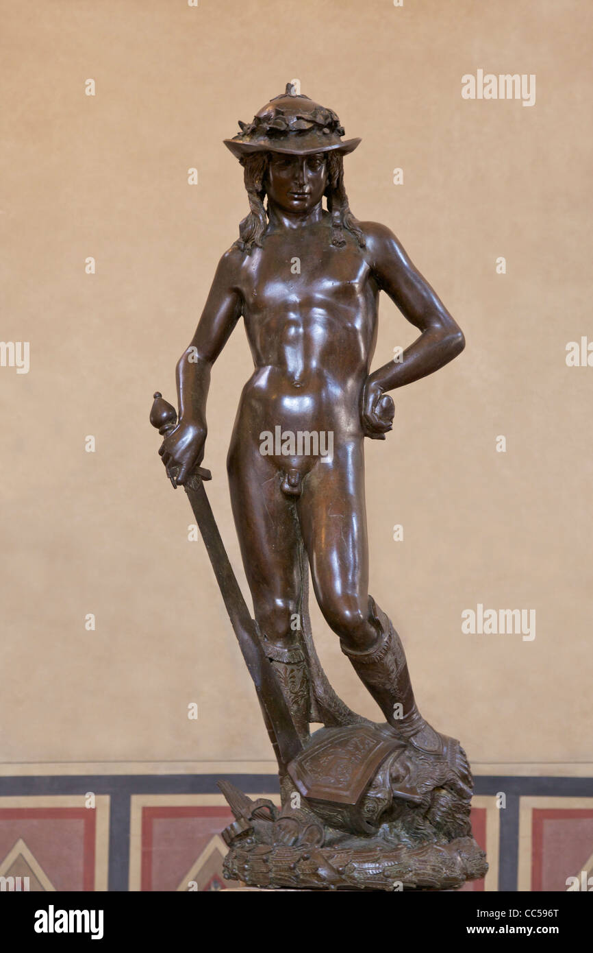 David von Donatello, der 1430, Bargello, Florenz, Toskana, Italien, Europa Stockfoto