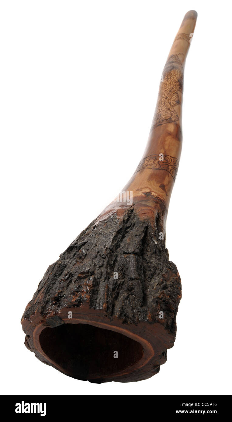 Didgeridoo, Musikinstrument, australische Didgeridoo Stockfoto