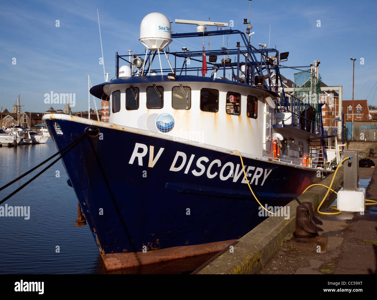 Forschungsschiff RV Entdeckung, Ipswich, Suffolk, England Stockfoto