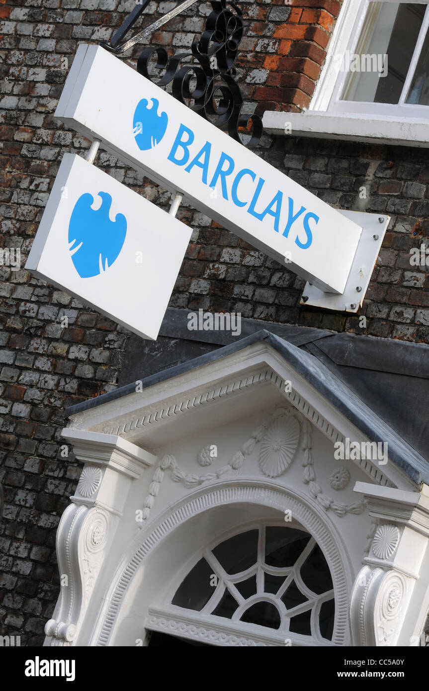 Barclays Bank Zeichen, UK Stockfoto