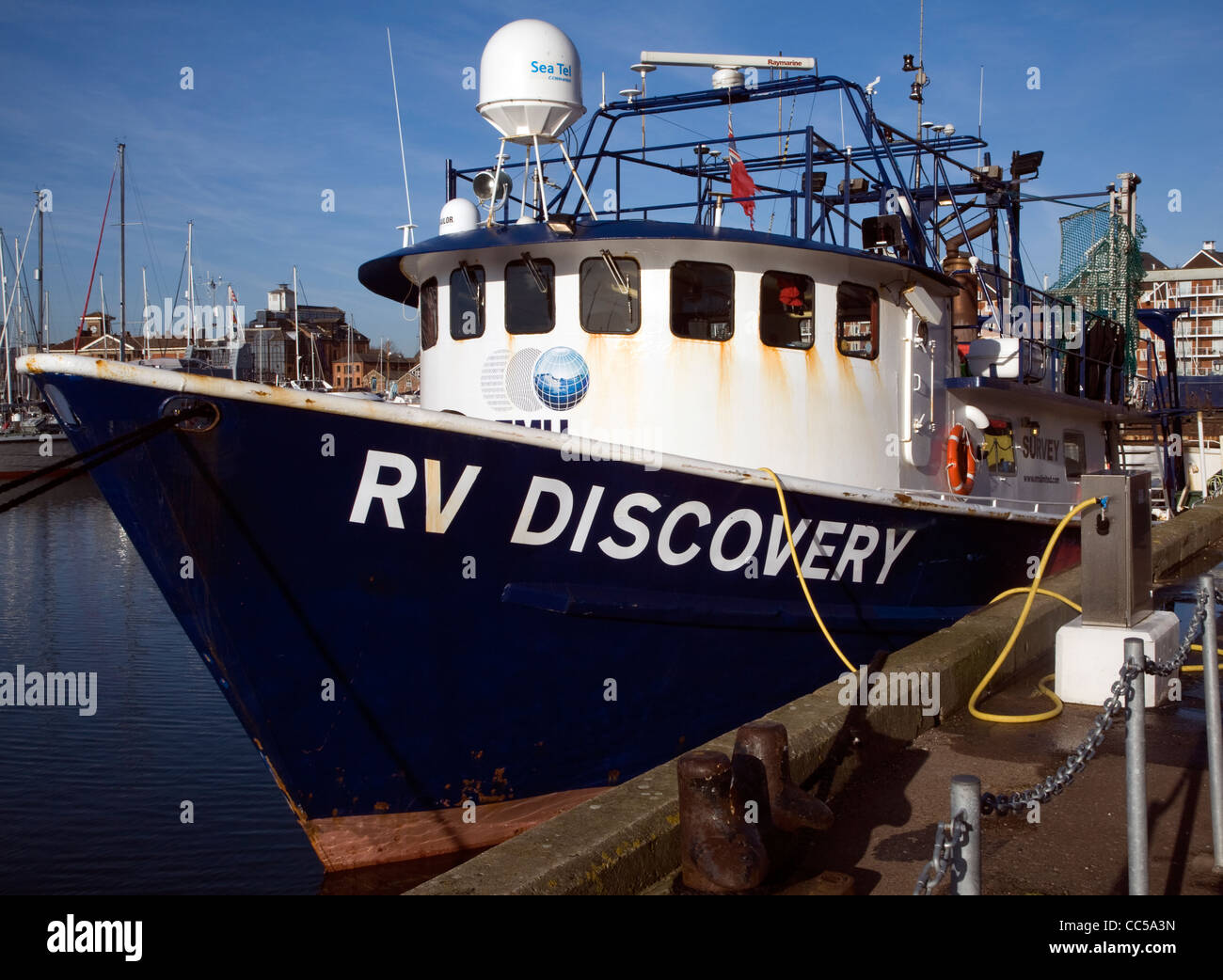 Forschungsschiff RV Entdeckung, Ipswich, Suffolk, England Stockfoto