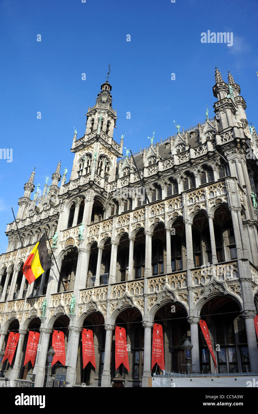 Des Königs Haus nun das Brüsseler Museum am Marktplatz in Brüssel, Belgien. Stockfoto