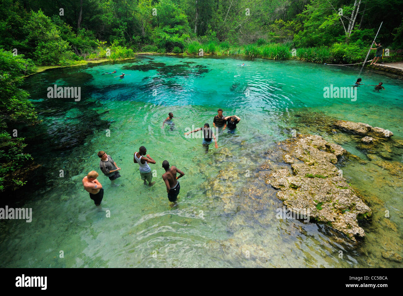 Ichetucknee Frühling, ichetucknee State Park, Florida Stockfoto