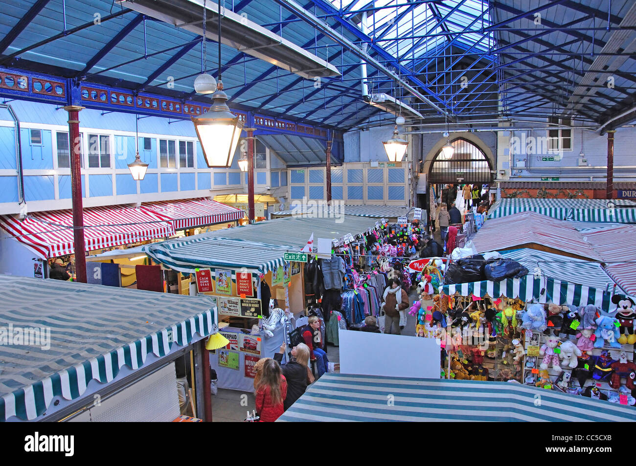 Durham-Indoor-Markt, Marktplatz, Durham County Durham, England, Vereinigtes Königreich Stockfoto