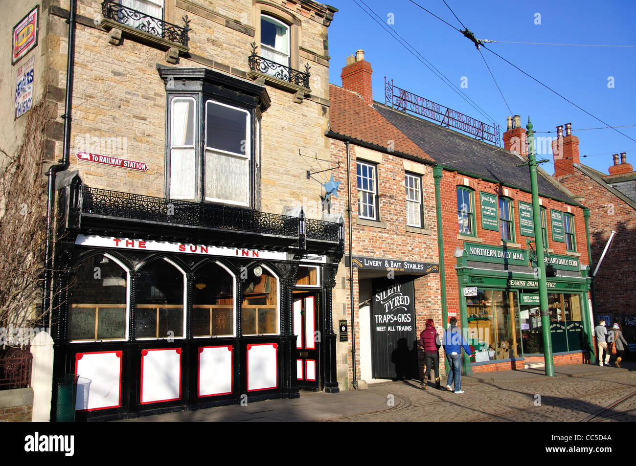 Edwardian Town, Beamish, The North Of England Open Air Museum, in der Nähe von Stanley, County Durham, England, Vereinigtes Königreich Stockfoto