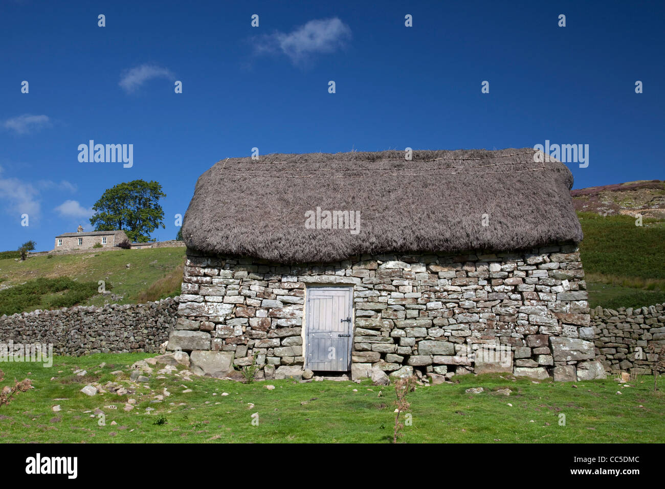 Hogg Haus Restaurierung, Swaledale, The Yorkshire Dales. Stockfoto