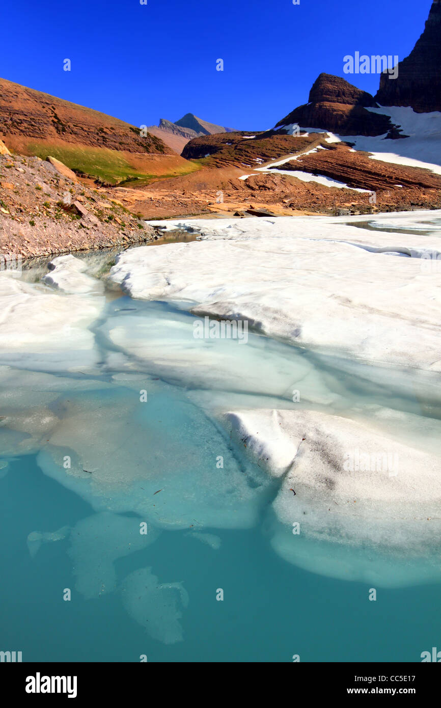 Grinnell Gletscher schmelzen Stockfoto