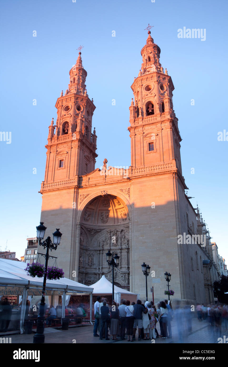 Concatedral La Redonda, Logroño, La Rioja, Spanien Stockfoto