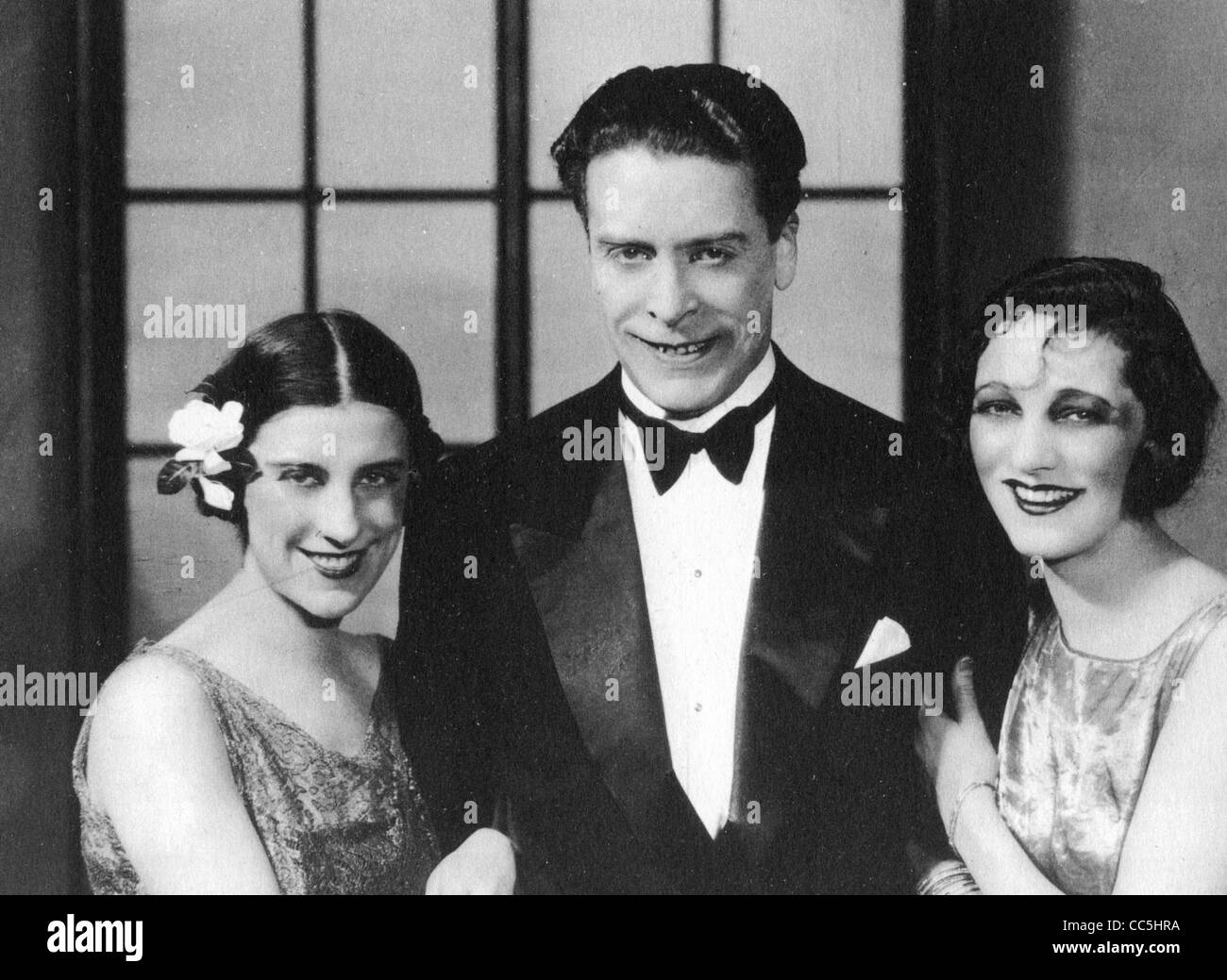 Die CHARLOT REVUE 1924 NewYork Bühnenshow mit aus l: Beatrice Lillie, Jack Buchanan und Gertrude Lawrence Stockfoto