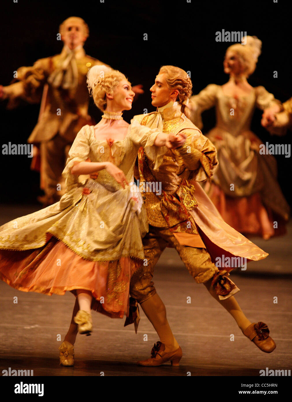 Ballett-Tänzer, die Durchführung eines Märchens, Peking, China Stockfoto