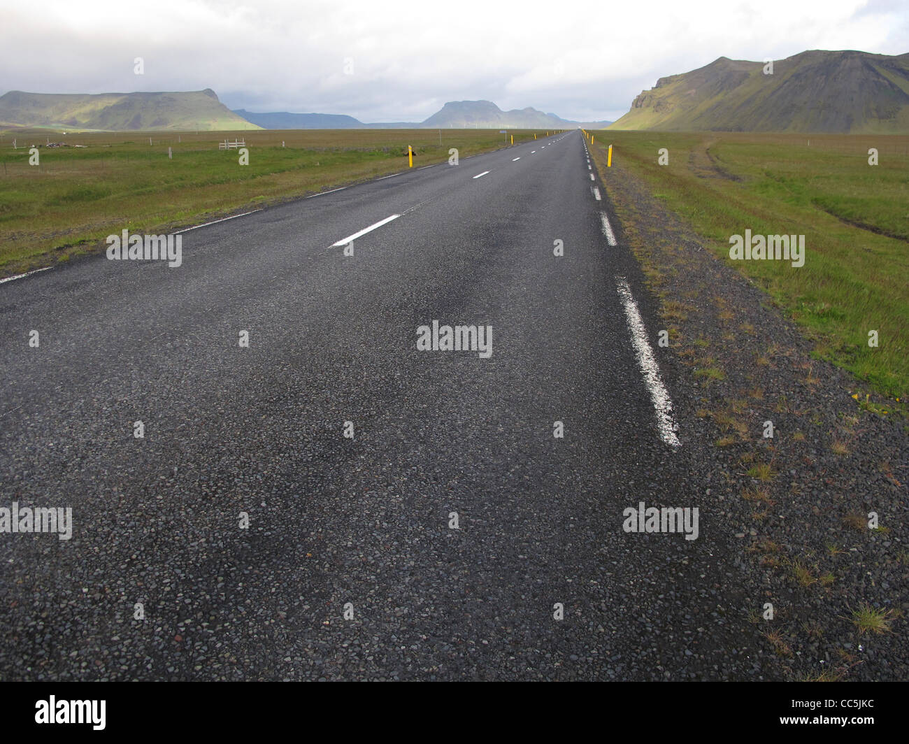Ring Road, zwischen Skógar und Vik. Southern Island. Stockfoto