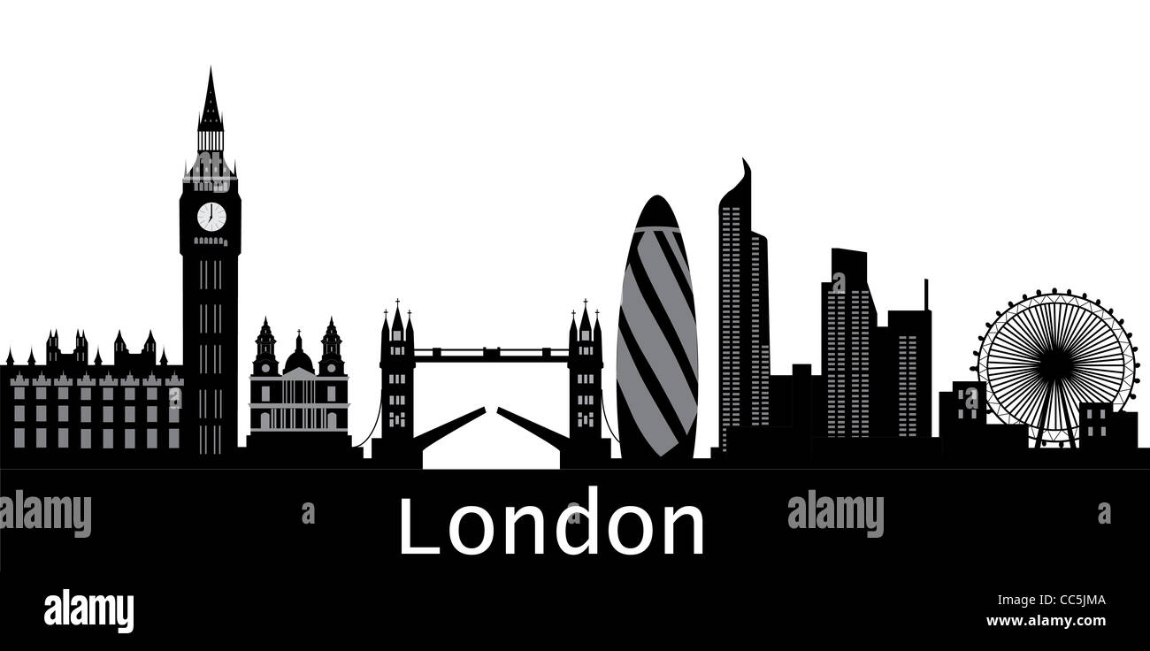 Skyline von London Stockfoto