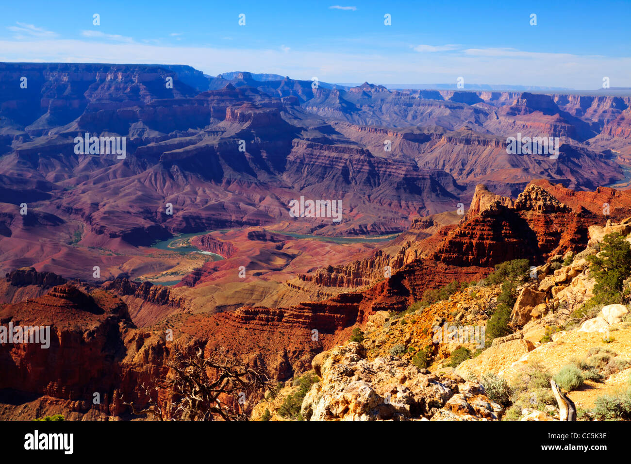 Grand Canyon South Rim Lipan Punkt Grand Canyon National Park Arizona USA Stockfoto