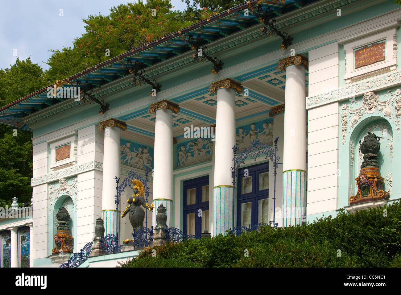 Österreich, Wien 14, Otto-Wagner-Villa - Ernst Fuchs Privat-Museum, Hüttelbergstraße 26 Stockfoto