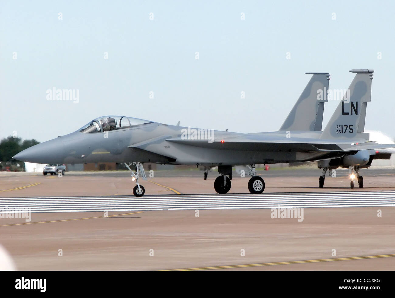 F - 15C Eagle (ID-86-0175/LN), der United States Air Force, taxis für den Start bei der Royal International Air Tattoo, RA Stockfoto