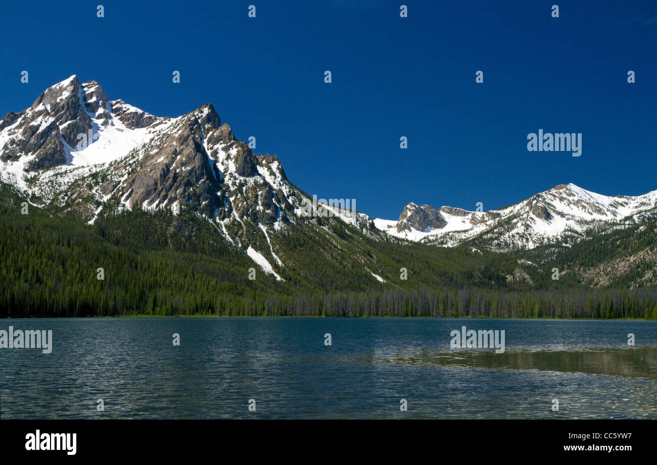 Stanley-See und McGown Peak befindet sich in der Sawtooth National Recreation Area, Custer County, Idaho, USA. Stockfoto