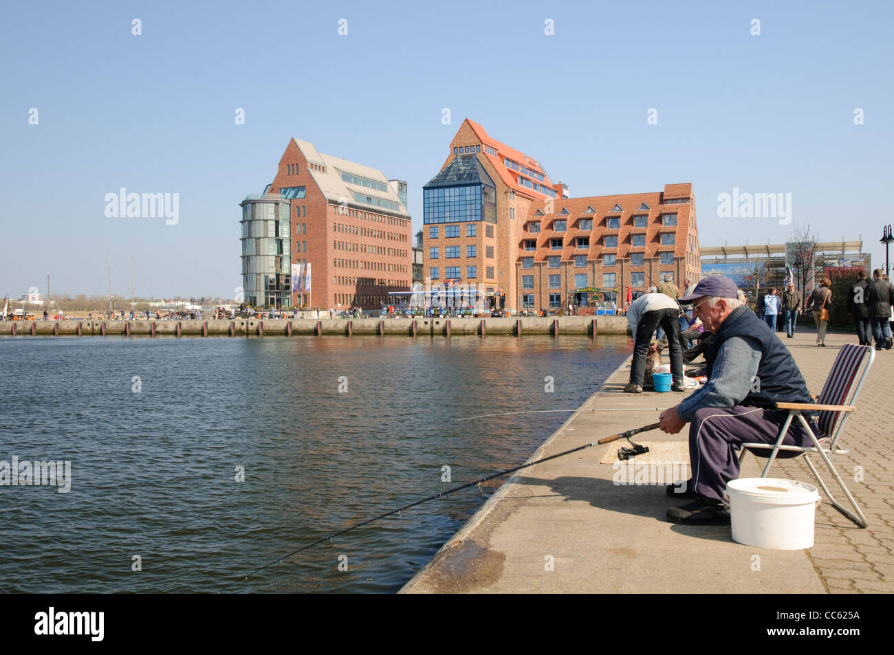 Historische Stadt-Hafen, Hansestadt Rostock, Mecklenburg-Western Pomerania, Deutschland, Europa Stockfoto