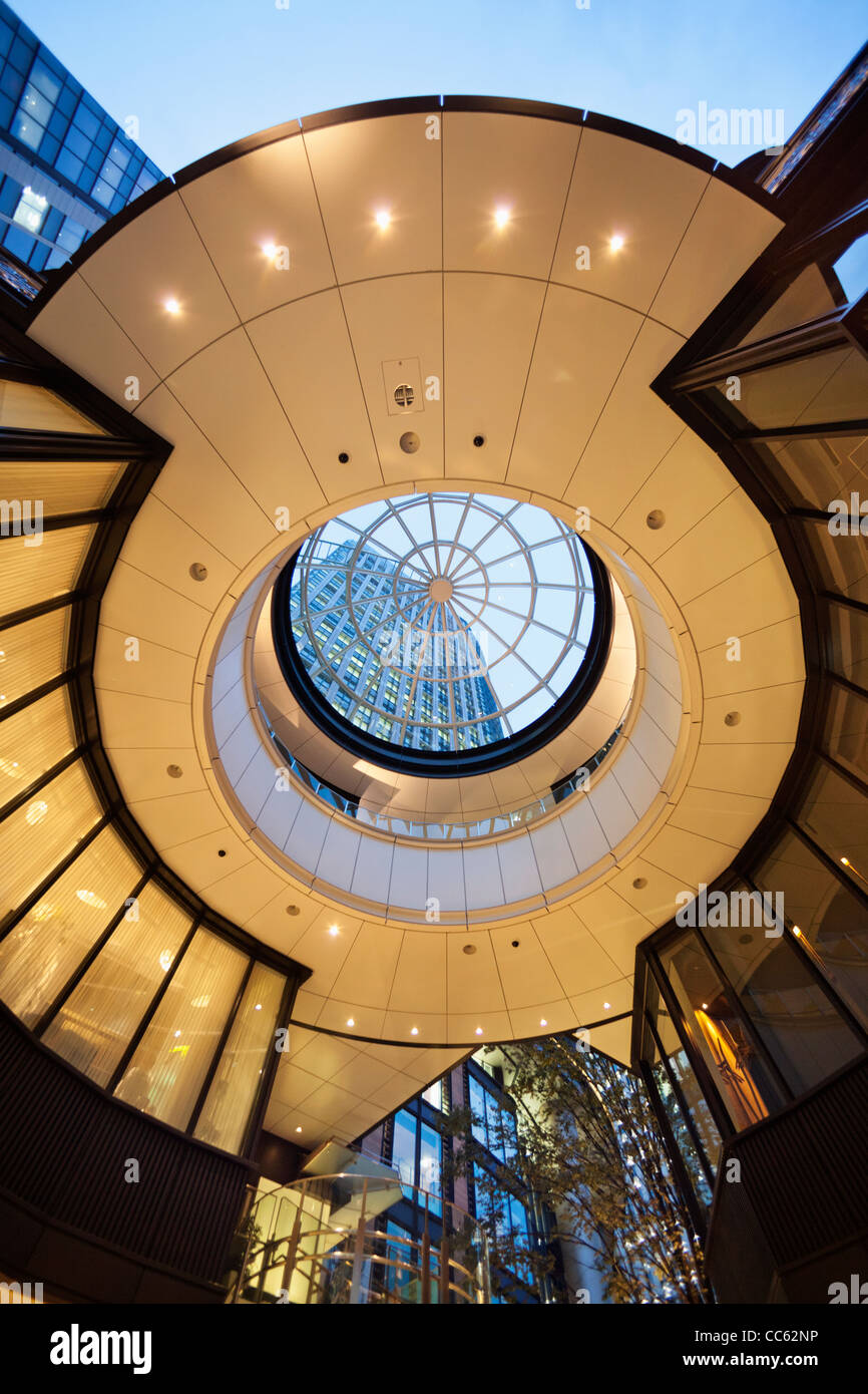 Japan, Tokio, Marunouchi, Marunouchi Nakadori Street, Brick Square Shopping Komplex, Runde Decke Detail Stockfoto