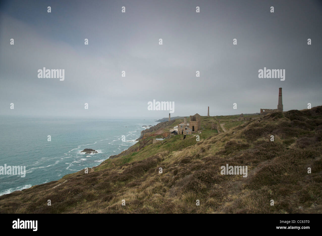 Levant Mine und Strahl Motor, St.Just, Cornwall Stockfoto