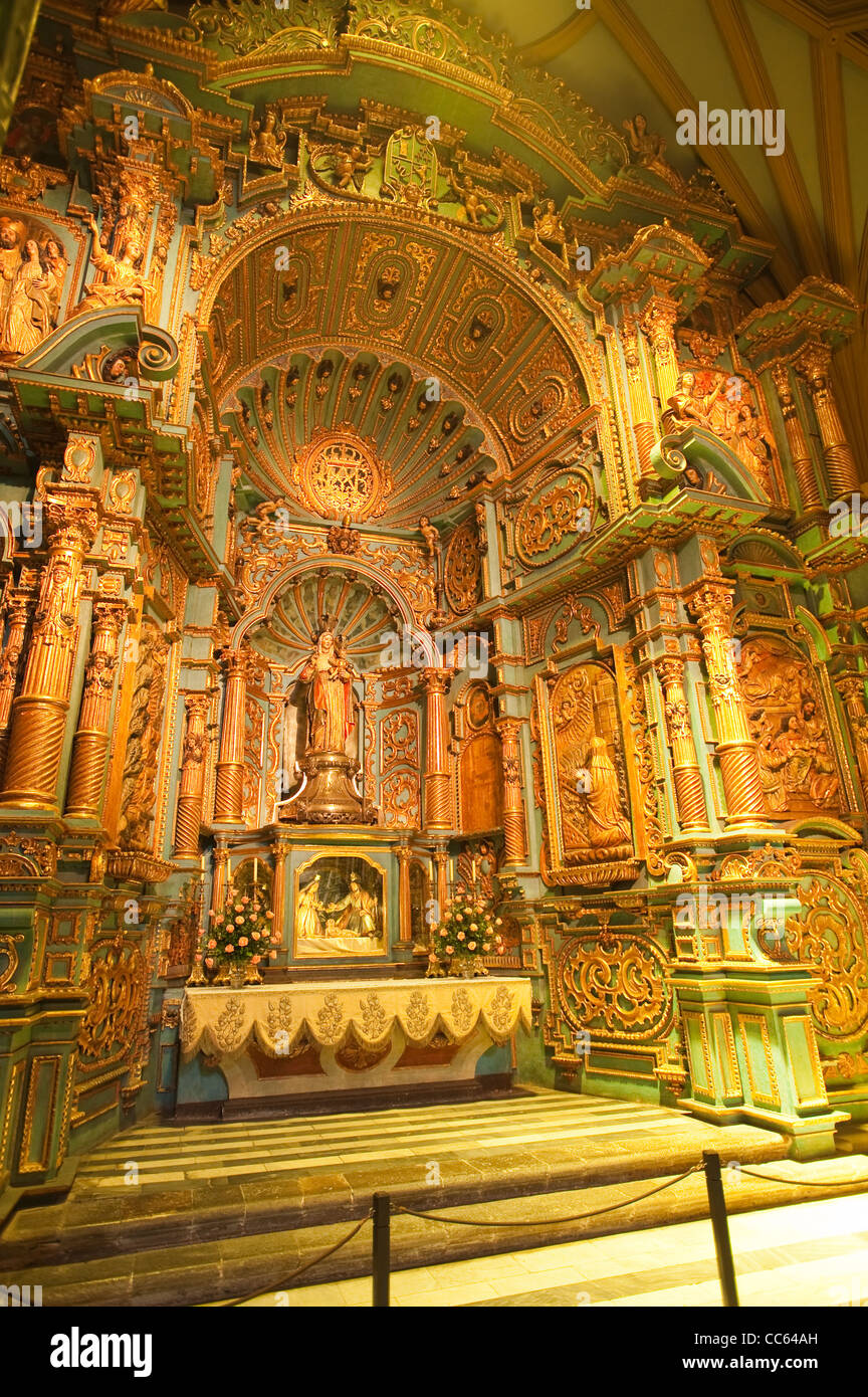 Peru, Lima. Basilika-Kathedrale von Lima. Stockfoto