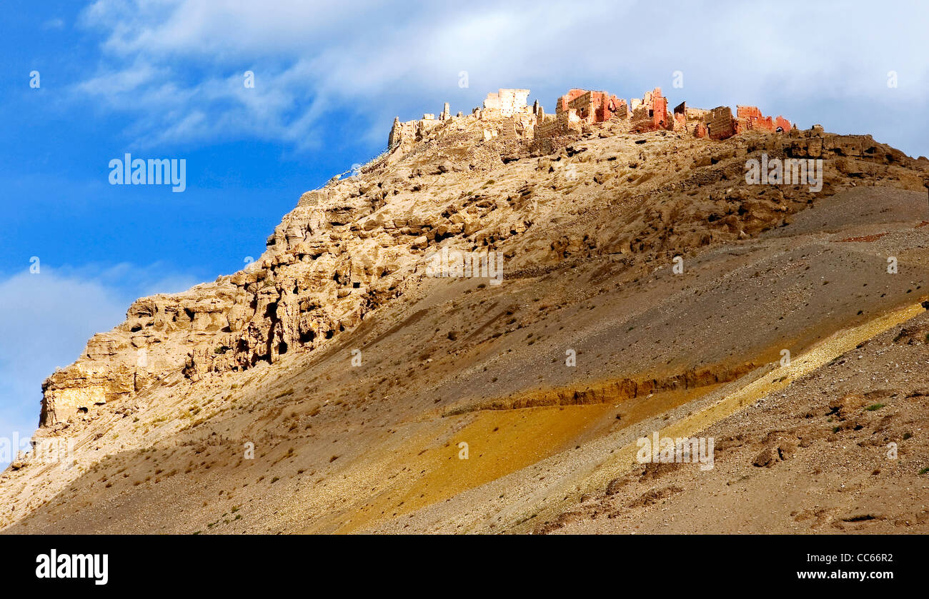 Ehemaligen Gelände der Dongga, Nagri, Tibet, China Stockfoto