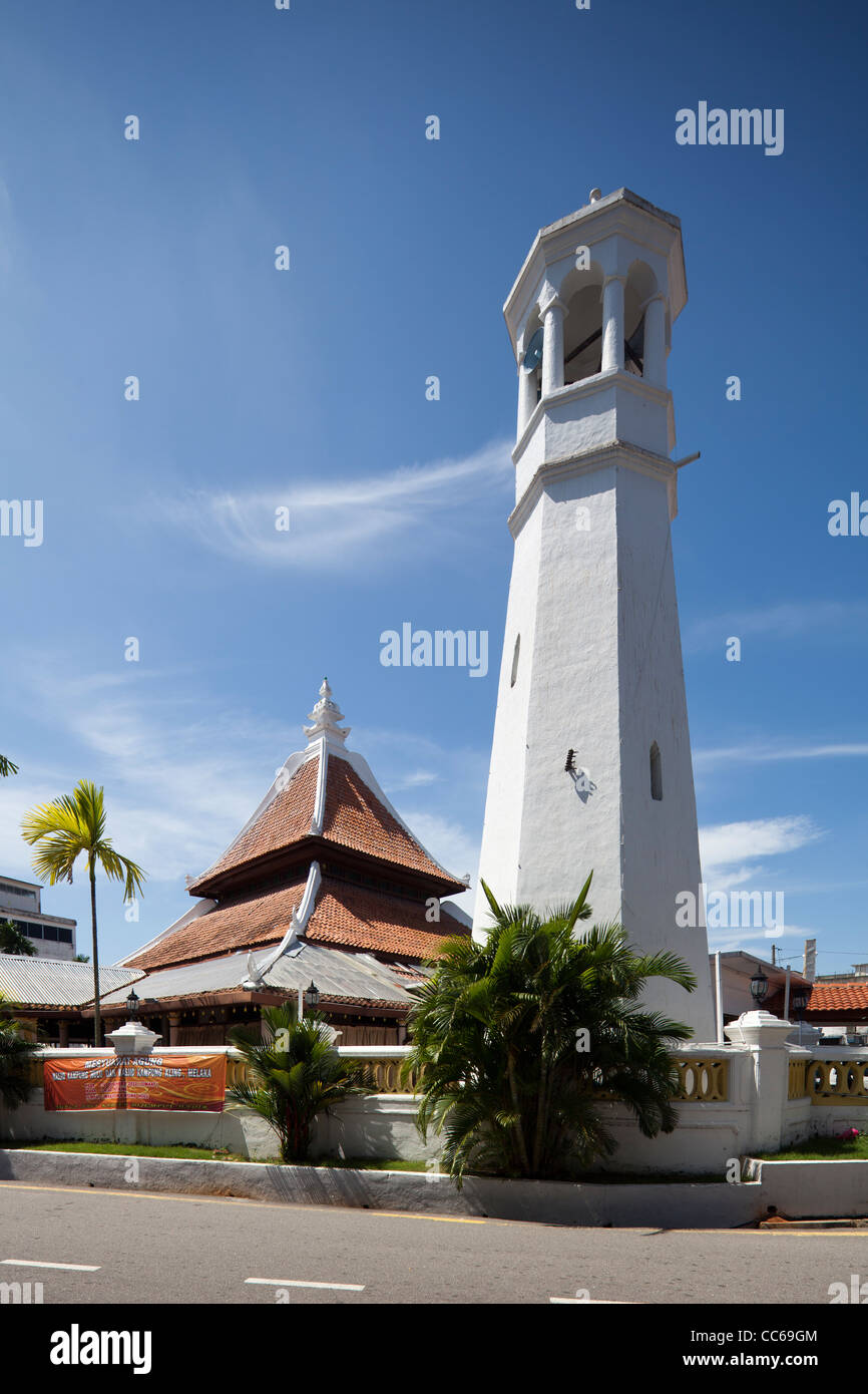 Kampung Hulu Moschee, Malacca Stadt Bandar Melaka, Malaysia Stockfoto