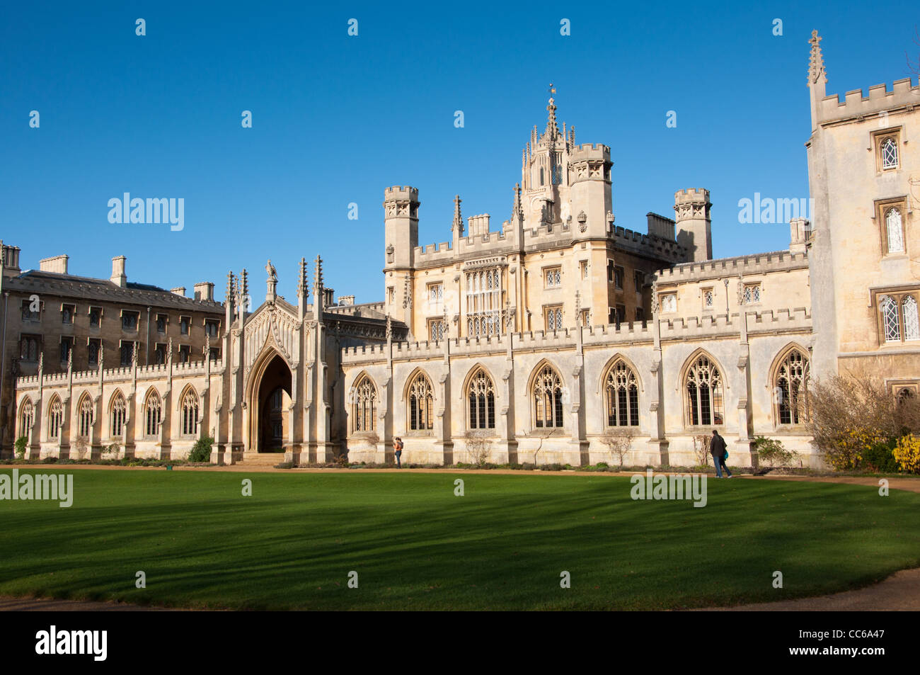 St. Johns College Cambridge England. Stockfoto