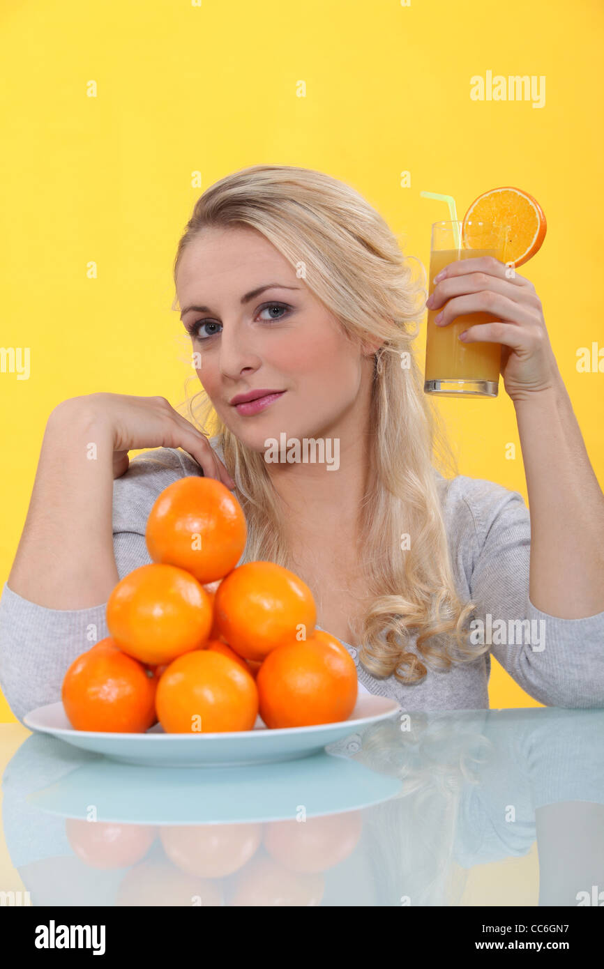 Orangen Stockfoto
