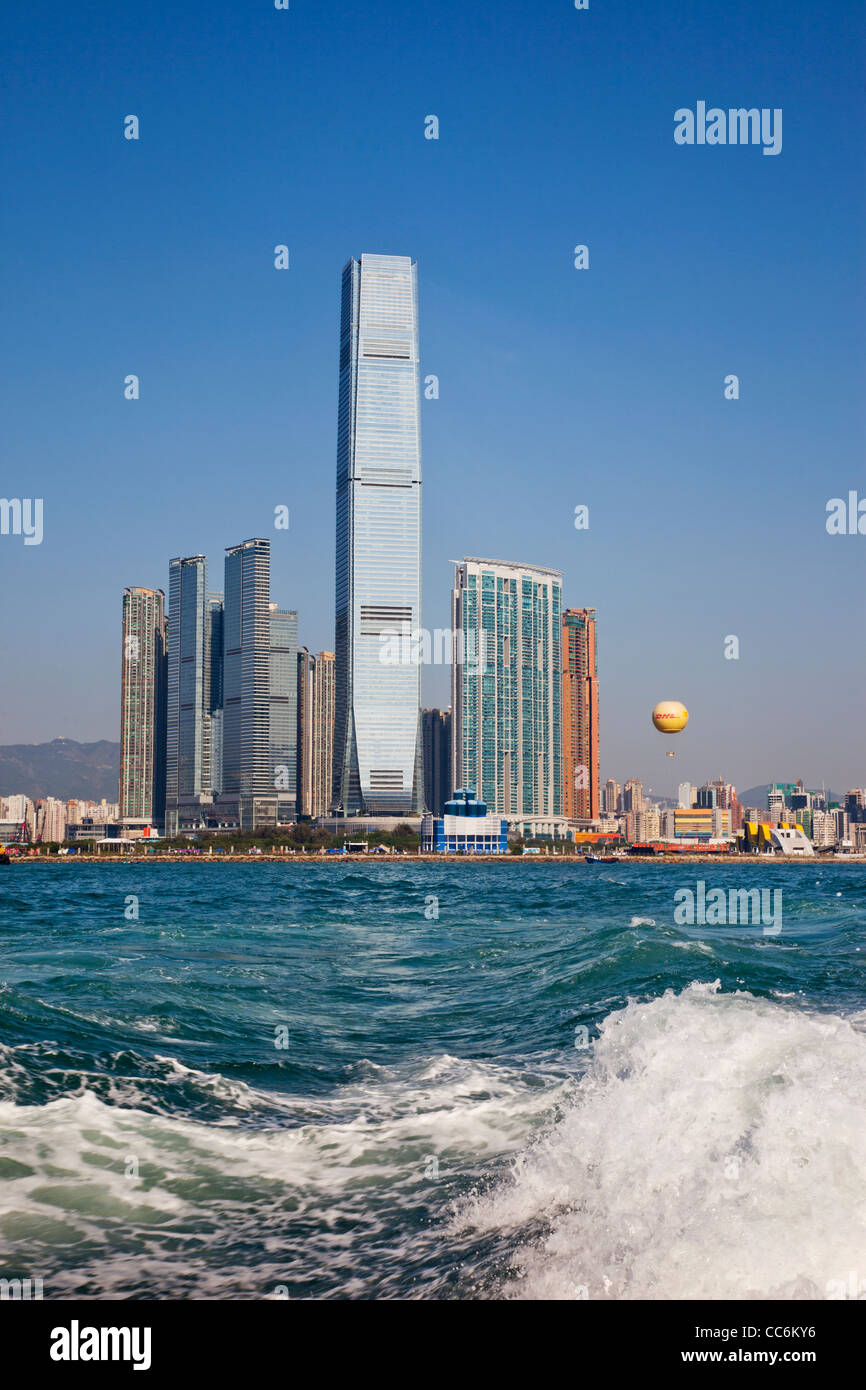 China, Hong Kong, West Kowloon, International Commerce Center Gebäude (ICC) Stockfoto