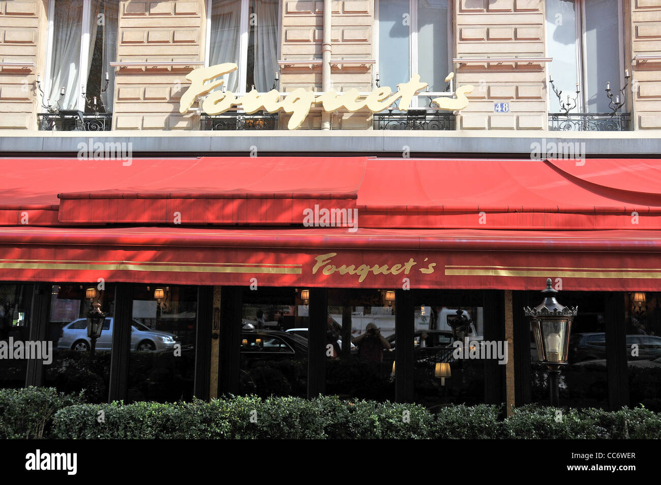 Fouquets Luxus-Restaurant Champs Elysees in Paris Frankreich