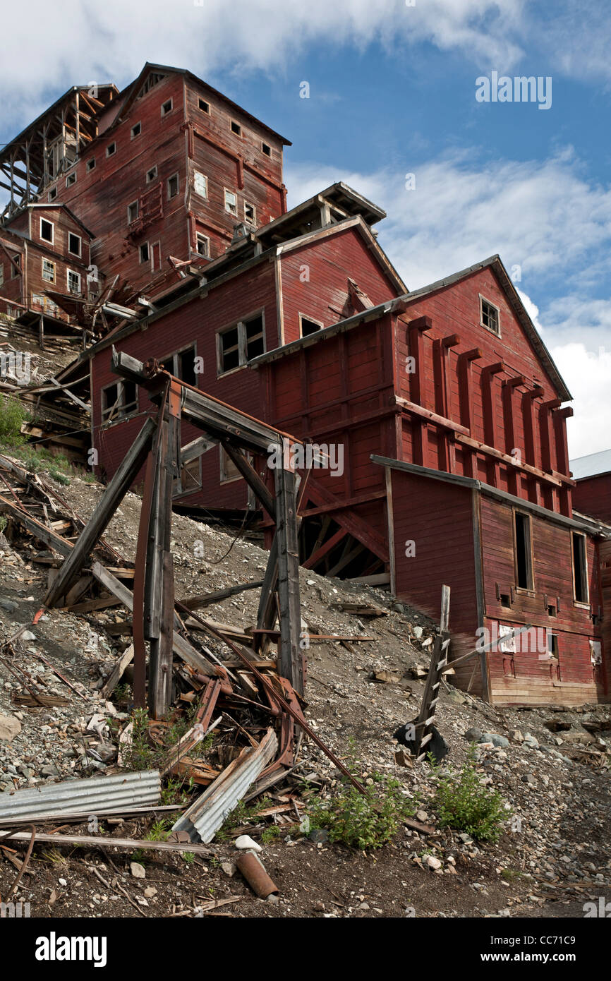 Kennicott Kupfermine. Mühle zerkleinern. McCarthy. Alaska. USA Stockfoto