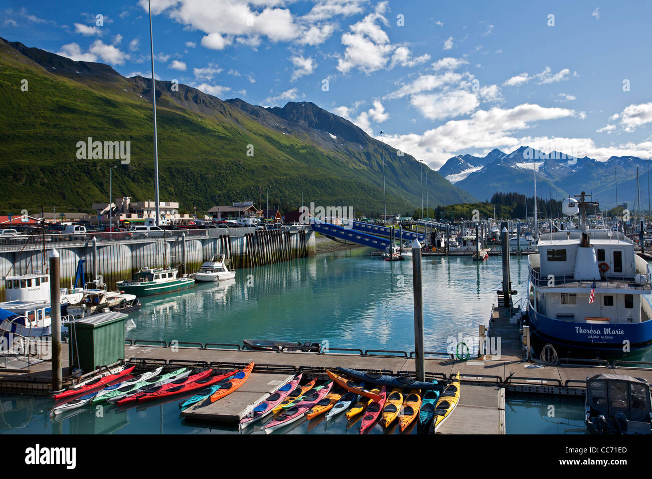 Hafen von Valdez. Alaska. USA Stockfoto