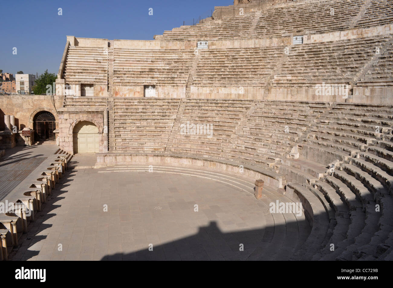 Römische amphitheater Stockfoto