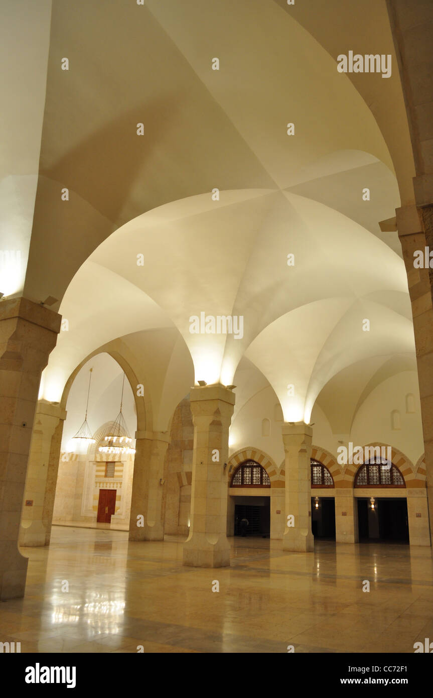 Halle der Moschee in Amman, Jordanien Stockfoto