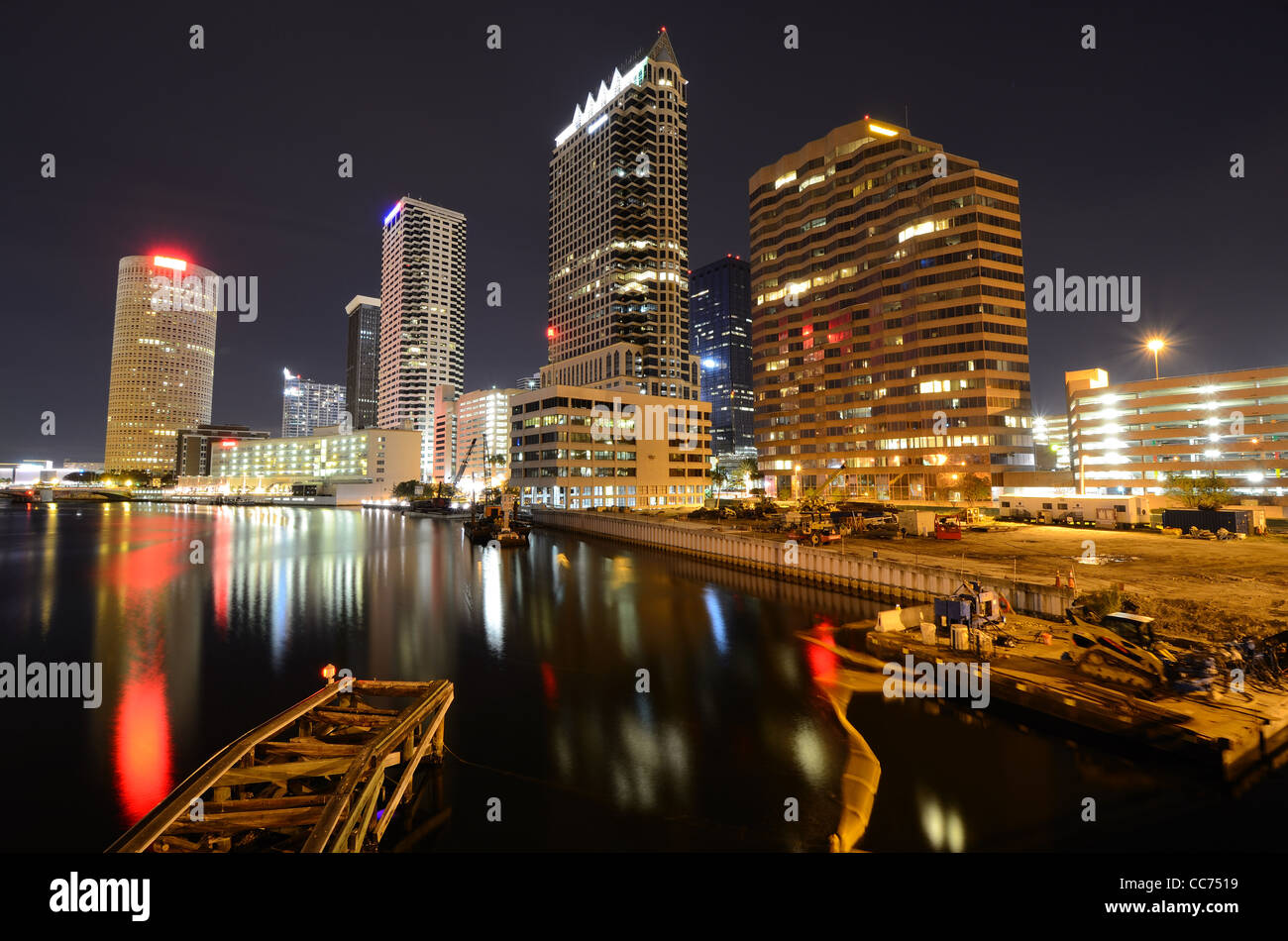 Skyline von Downtown Tampa, Florida Stockfoto