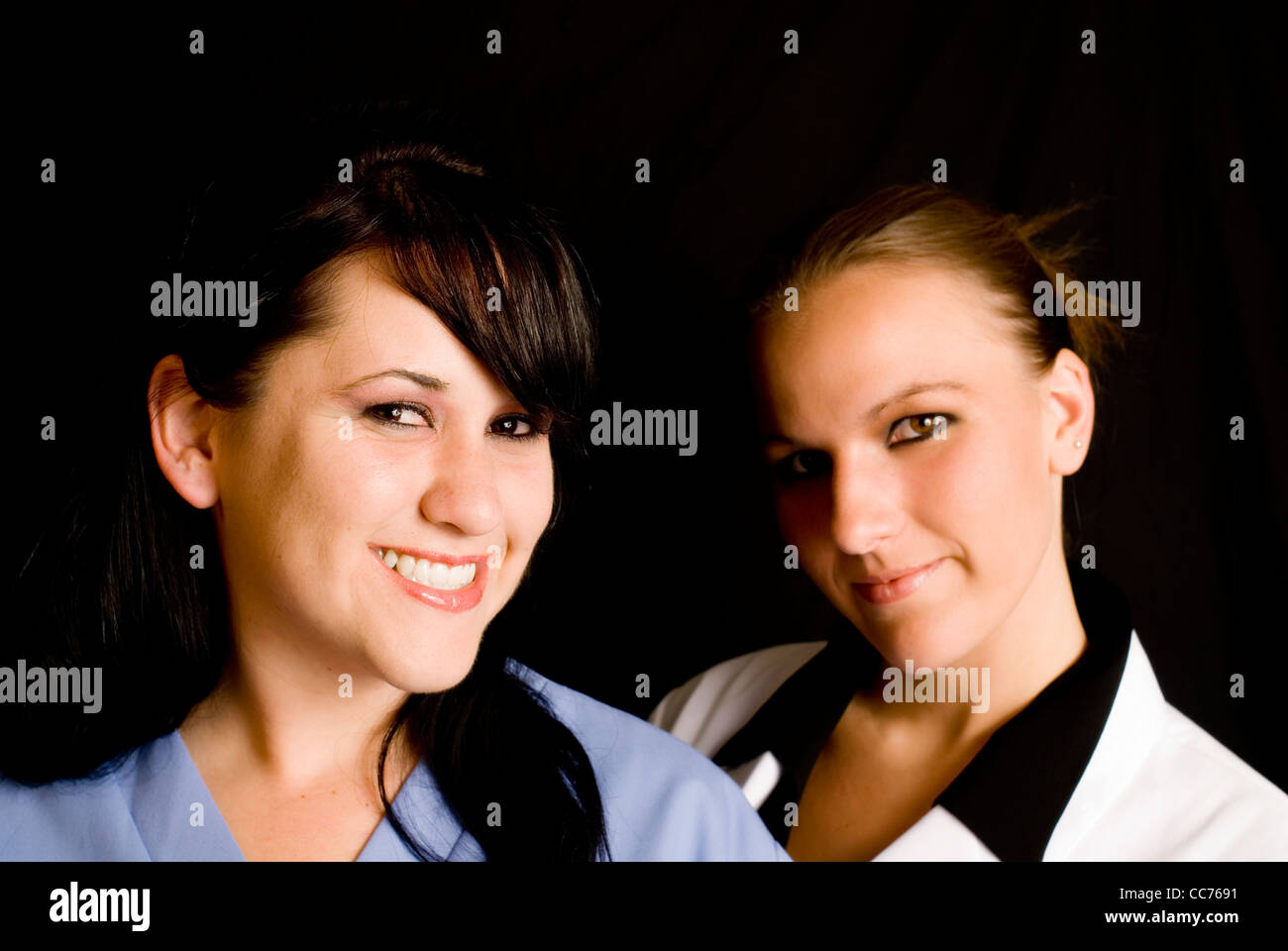 Zwei angenehme Mediziner. Stockfoto