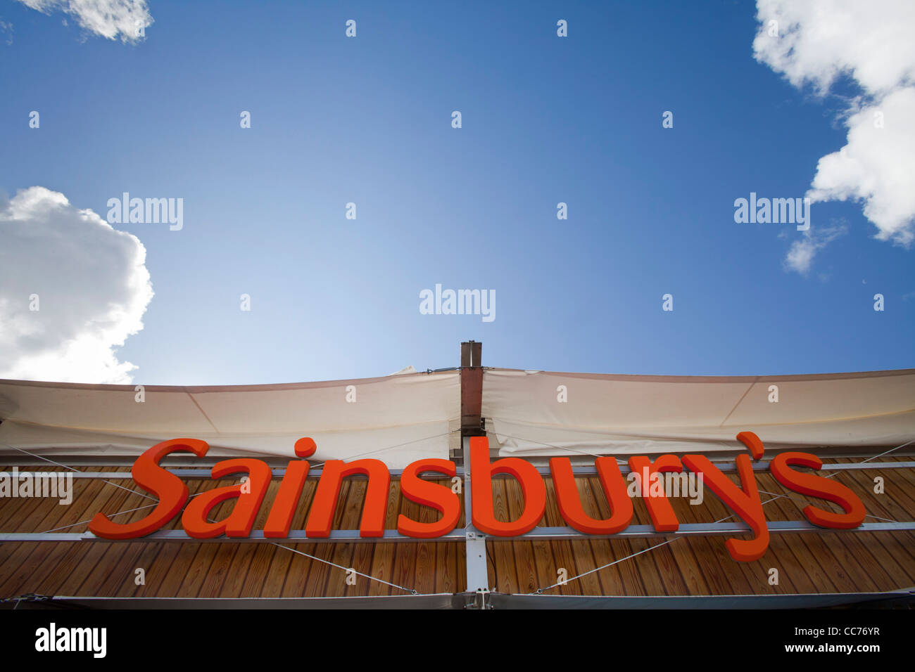 Sainsbury Stand an der Royal Highland Show, Ingliston, Edinburgh Stockfoto