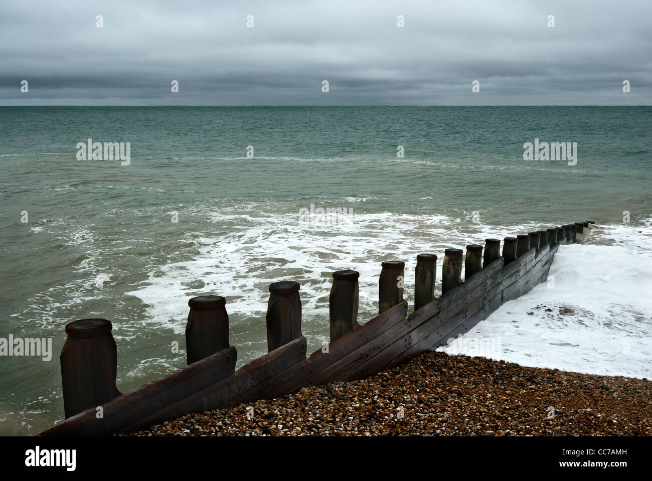 Kiesstrand in Eastbourne, East Sussex, England, UK Stockfoto