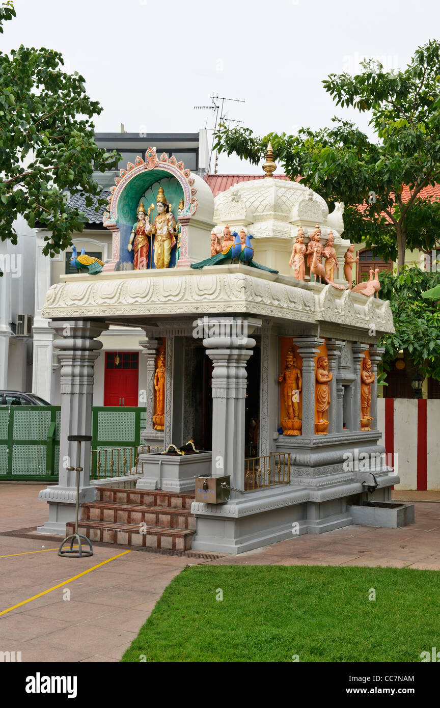 Sri Senpaga Vinayagar Temple, Singapur. Stockfoto