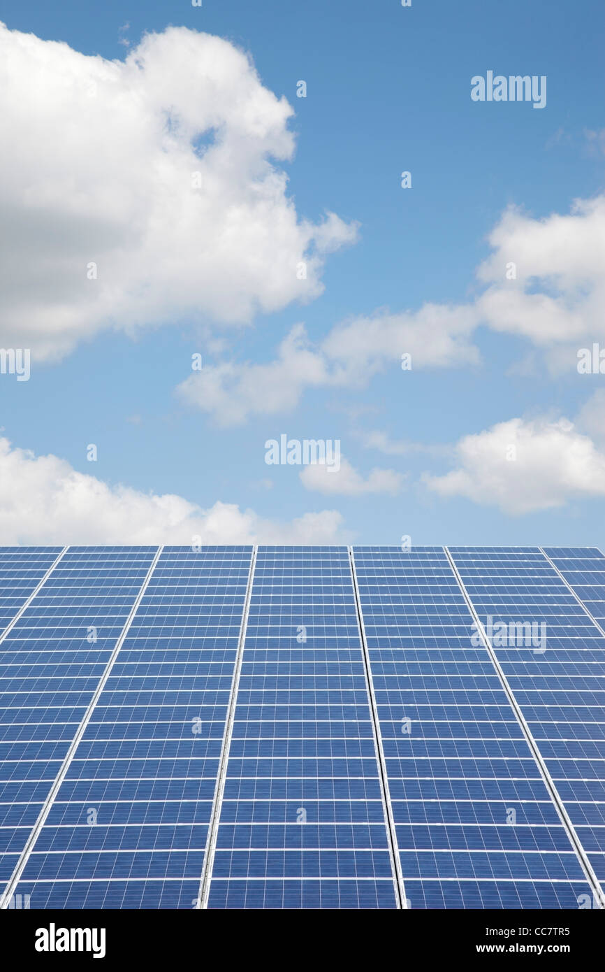 Solar-Panel, Niebuell, Schleswig-Holstein, Deutschland Stockfoto