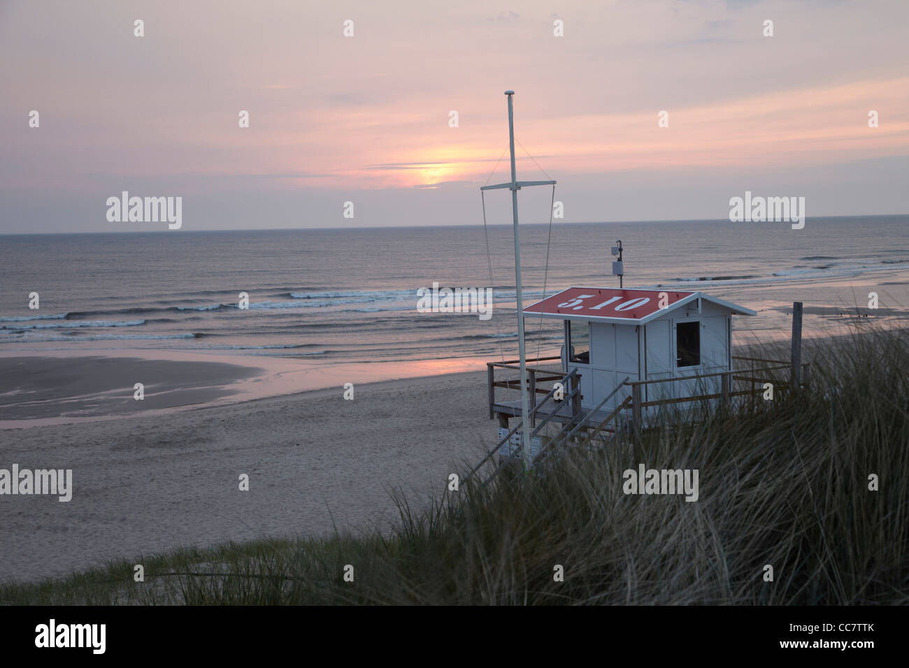 Rettungsschwimmer Station, Rantum, Sylt, Nordsee, Deutschland Stockfoto