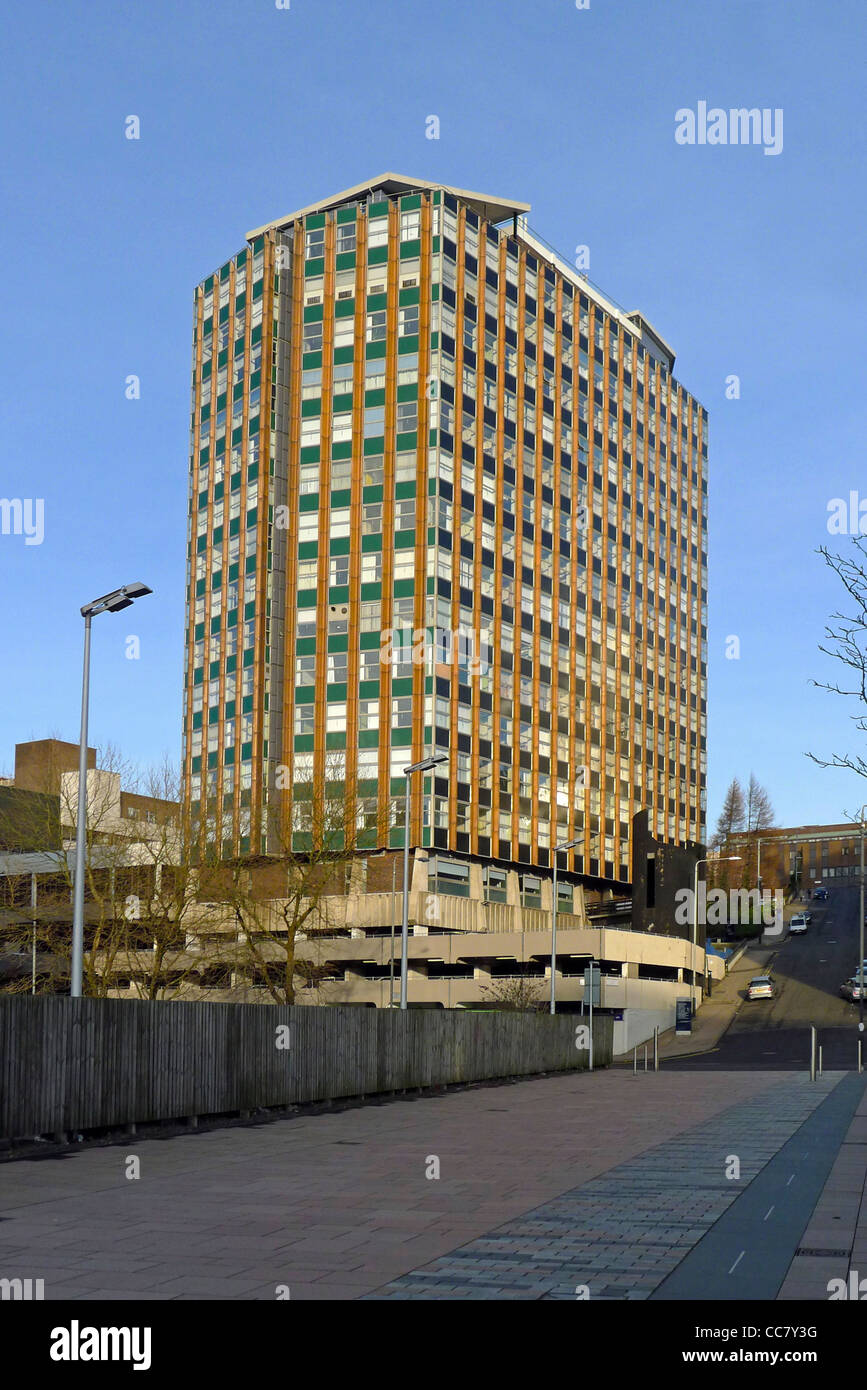 Livingstone Turm Strathclyde University Campus in Glasgow Schottland Stockfoto