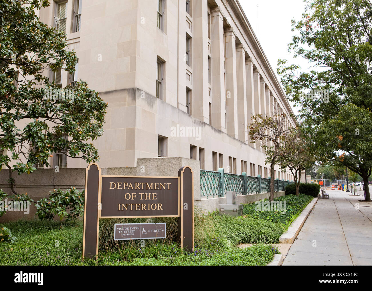 US Department of Interior Sitz - Washington, DC USA Stockfoto