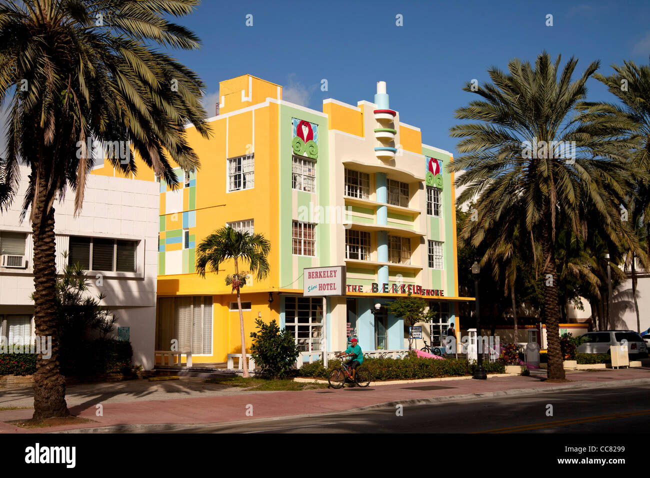 Art-Deco-Shore Hotel Berkeley, South Beach, Miami, Florida, USA Stockfoto