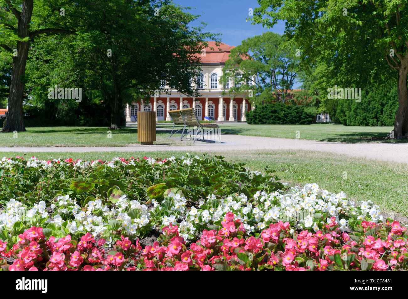 Garten-Salon, Schlossgarten, Orangerie, Schloss Merseburg, Sachsen-Anhalt, Deutschland, Europa Stockfoto