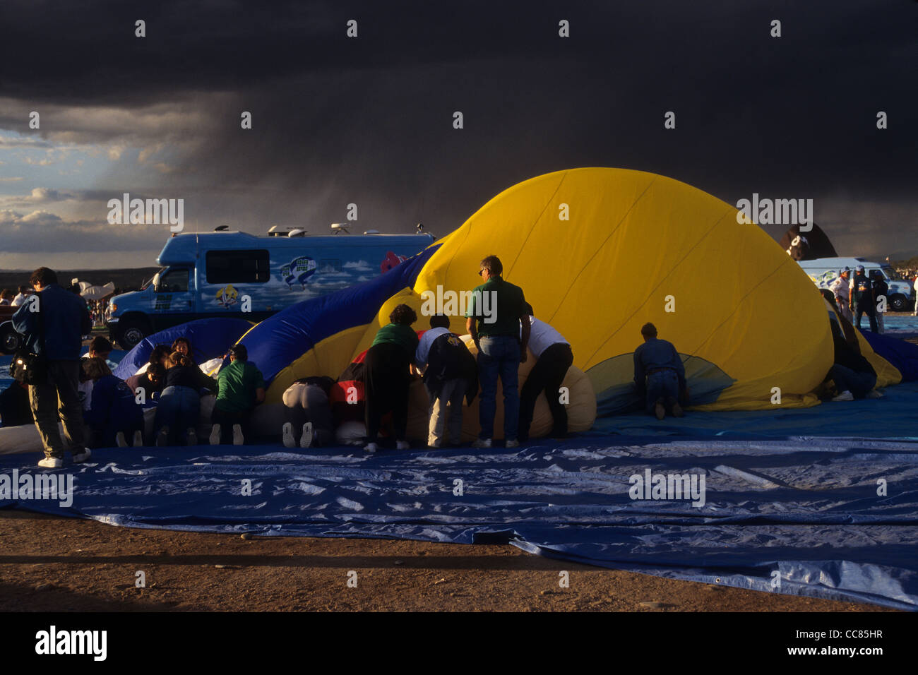 Hot Air Ballooning Stockfoto