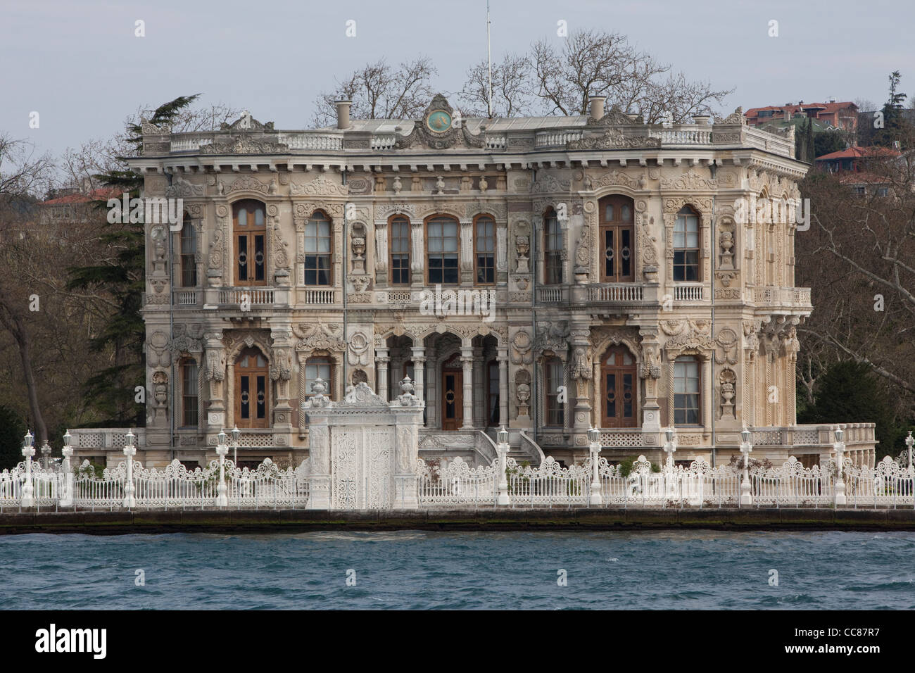 Villa am Bosporus, Istabul. Stockfoto